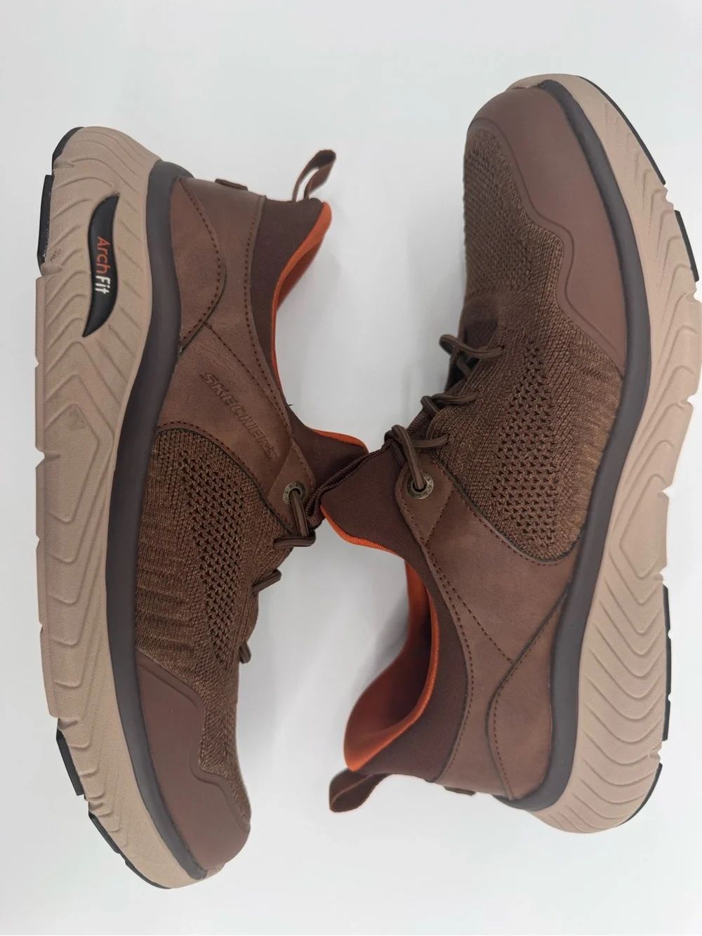Skechers Hands Free Slip-Ins Arch Fit Crosser Emeric Mens 8.5 Extra Wide Brown